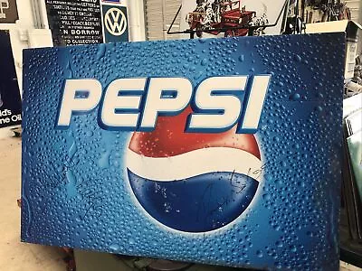 Pepsi Modern Corflute Sign Genuine  • $75