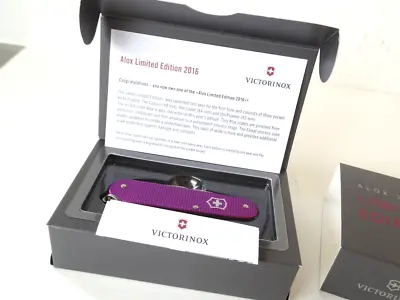Rare Victorinox Cadet Orchid Violet Alox 2016 Limited Edition Swiss Army Knife • $159.90