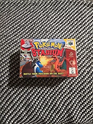 Nintendo 64: Pokemon Stadium - GREAT CONDITION - PAL Boxed With Transfer Pak • $199.99