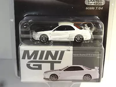 Mini Gt #501 - White - Nissan Skyline Gt-r V-spec Ii N1 - Lhd - Usa Exclusive • $10.95