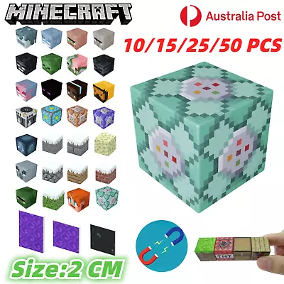 50PCS Minecraft Magnetic Building Blocks Square Magnet Kids Toy Educational Gift • $22.52