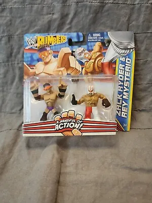 New WWE Wrestling Rumblers Action Figure Toys Zack Ryder &Rey Mysterio 2012 • $6.99