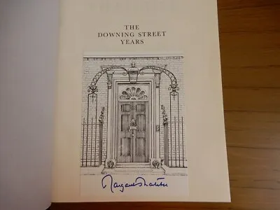 The Downing Street Years By Margaret Thatcher SIGNED 1st Ed/1st Ptg (1993) FINE • $50