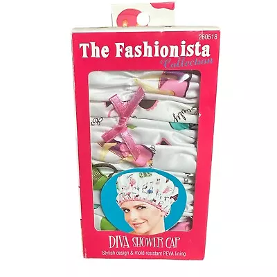 BETTY DAIN UNLINED SHOWER CAP PEVA The Fashionista Collection Diva Shower Hat • $9.95