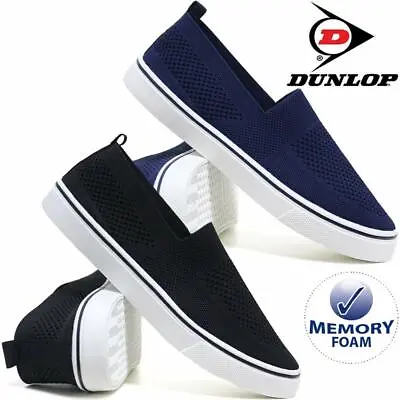 Mens Memory Foam Canvas Espadrilles Boat Deck Plimsolls Trainers Pumps Shoes • £11.95