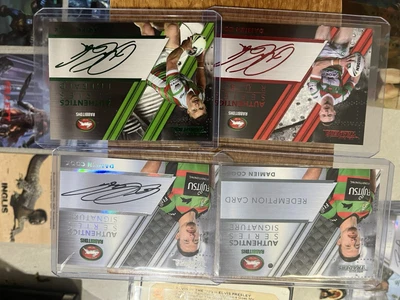 $95 • Buy 2019 Nrl Traders Authentic Signature AS12 AS12/18 Damien Cook Souths Rabbitohs