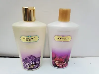 (2) Victoria's Secret Hydrating Body Lotion 250 ML Moonlight Dream & Berry Kiss • $49.95