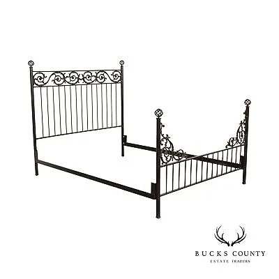 Quality Iron Queen Bed Frame With Detailed Scroll Work • $995