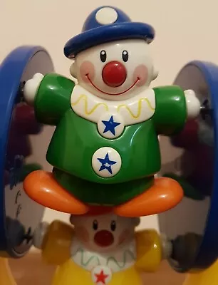 CLOWNS Mamas And Papas Baby Wheel Suction Toy Interactive Activity Toy Rattle • £3