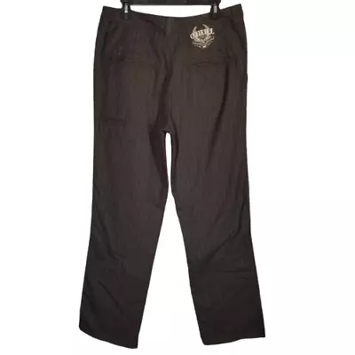 Vintage O’Neill Pants Men 34 Brown Striped Y2K Skater Grunge Logo Skull • $29.99