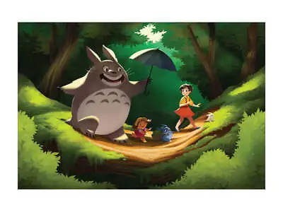 My Neighbor Totoro By Betsy Bauer Ltd Edition X/25 Print Poster Mondo MINT Movie • $80