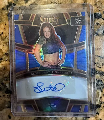 $40 • Buy LITA - 2023 Panini Select Legendary Signatures AUTO BLUE 43/49