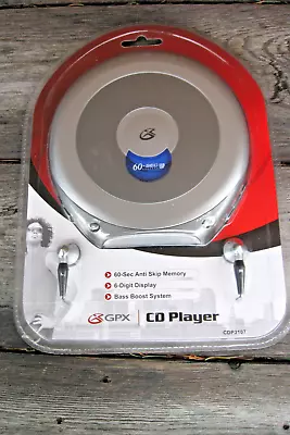 NEW GPX CD Player With Mini Ear Head Plugs CDP3107 Manufactured 01/2007 • $24