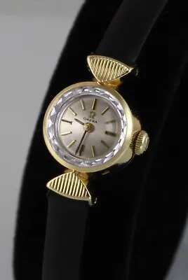 18k OMEGA Watch 18ct Solid Gold Omega Box Fully Serviced 6mths Warranty • $1150