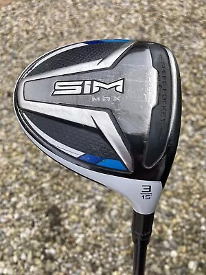 Taylormade Sim Max 3 Wood * 15 Degrees * Extra Stiff • £40