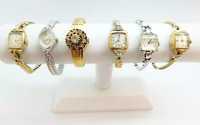 VNTG Bulova Elgin Waltham Longines & Le Monde Women's Watches Some Diamond Acc • $19.99