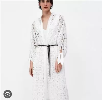 ZARA Womens Broderie Kimono BNWT RRP$239 • $25