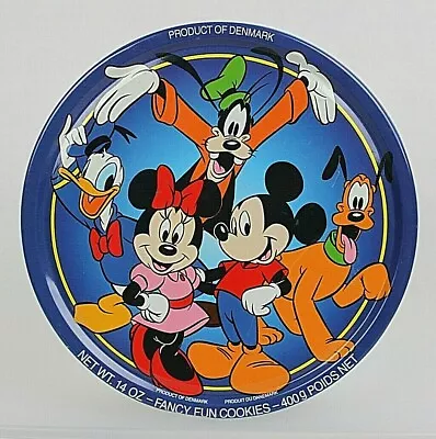 VTG Mickey Mouse & Friends Empty Collectible Treat Tin Disney Fancy Fun TIN ONLY • $14.84