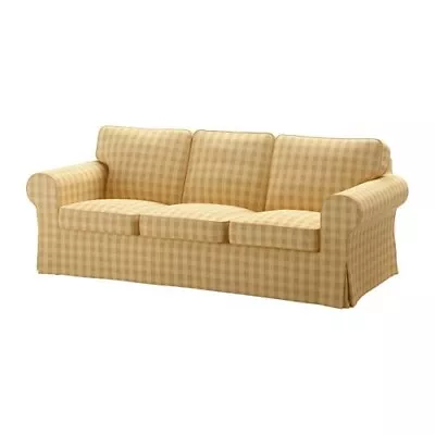 Ikea Covers Set For Ektorp 3-Seater Sofa In Skaftarp Yellow  303.398.39 • £299