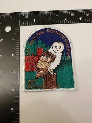 $12.99 • Buy Barn Owl 1997 Species Reintroduction To Nature Conservation Patch