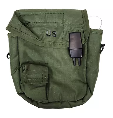 New Olive Drab Fleece Lined Canteen Cover With Shoulder Strap  *mocinc.1982* • $13.99