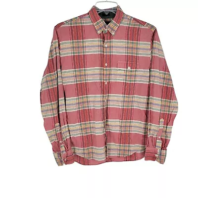 J. Crew Slim Plaid Multicolor Long Sleeve Button Down Collared Shirt Large • $8.98