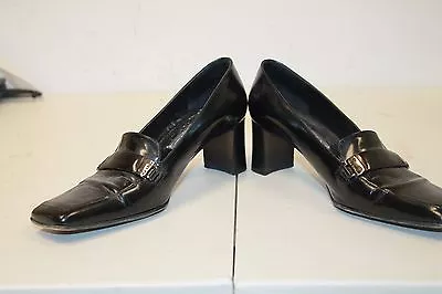 Via Spiga Patent Leather Heels Size 8.5 M Womens Italian Pumps Black Italy • $25.97