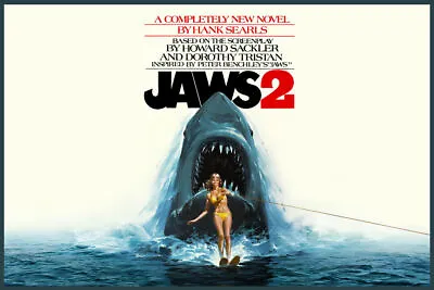 359710 Jaws 2 Great White Shark Scuba Divers Film Art Decor Print Poster AU • $40.65