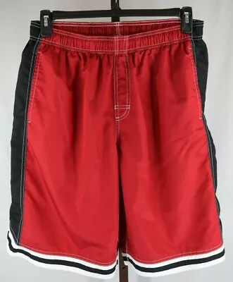 Nike Mens Red Black Activewear Athletic Shorts Size XL  Pre-loved • $12.99