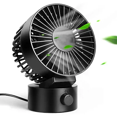 £9.99 • Buy USB Desk Fan,Desk Fan Silent,Stepless Speed Desk Desktop Fan Table Cooling Fan