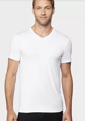 Fila Mens V-Neck T-Shirt Cotton Soft Short Sleeve Undershirts Tees (C12) NWOT • $7.40