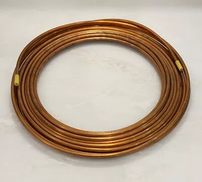 1/4”OD X 50’ Ft Gas Line Soft Copper Tubing LP HVAC Refrigeration Pipe Propane • $47.95