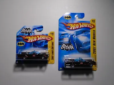 2007 Hot Wheels  Diecast  ( 1966 Style  Batmobiles      X 2     )  • $19.99