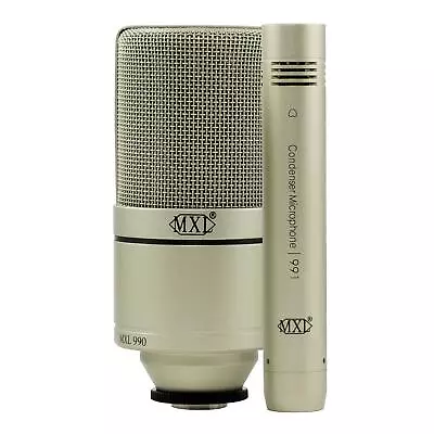 MXL 990/991 Condenser Microphone Recording Package 990991 990-991 Set Kit Mic • $129.95