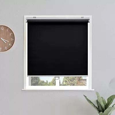 Blackout Roller Shades Blinds Cordless For Windows Pull Down Room Darkening Door • $37.20