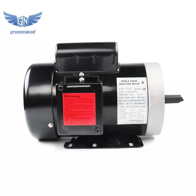 2HP 1 Phase General Electric Motor 3450 RPM 56C Frame 115V/230V 60HZ 5/8 Shaft • $191.99