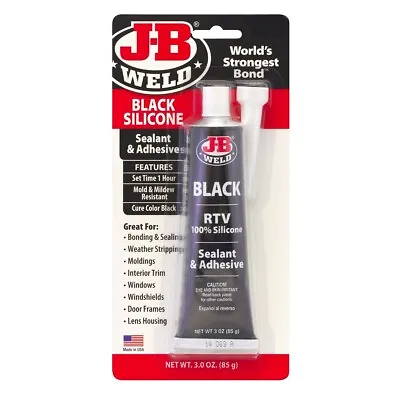 $20.99 • Buy JB Weld Silicone Black Sealant & Adhesive 85gr J-B 31319 Automotive Household