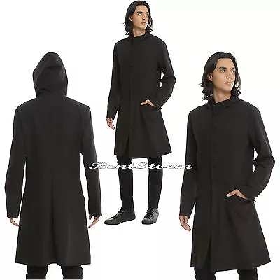 Harry Potter  SNAPE  Wizard & Lily Hooded Black Stadium Length Coat Men's S NWT • $124.50