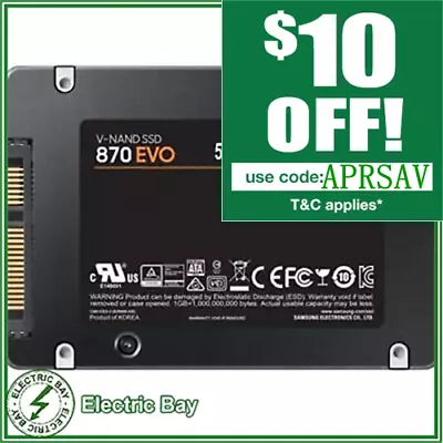 Samsung 870 EVO 500GB SSD 2.5  Solid State Drive Laptop PC MAC MZ-77E500BW • $109