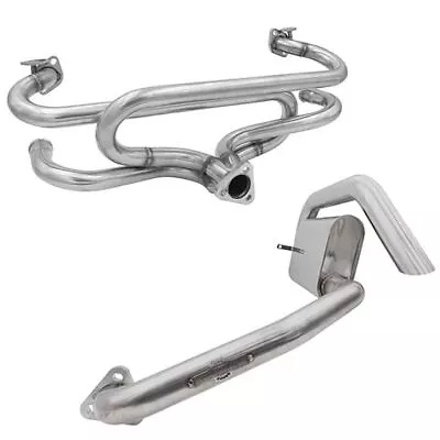 BUGPACK Stainless Steel Hide-Out Muffler Exhaust System 1600cc Type 1 Vw Bug • $569.95