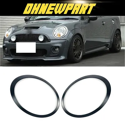 1 Pair BLACK Headlight Trim Ring Bezel Cover For Mini Cooper R55 R56 2007-2015 • $24.95