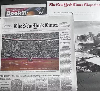 The New York Times Newspaper Sunday February 4 2024 + NYT Magazine + Book Review • $20