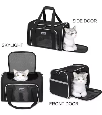 SERCOVE Airline Approved Pet Carrier Soft Sided Collapsible Size Medium Padded • $23.99