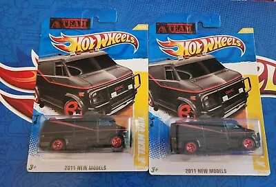 Hot Wheels A Team Van '83 GMC Vandura 2011 New Models Lot Of 2 1/64 Scale • $30