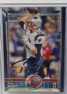 2015 Topps Tom Brady Patriots Autographed Signed Card COA NFL • $279