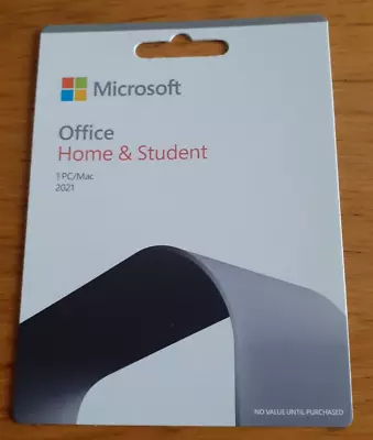 New And Unused Microsoft Office Home & Student  79G-05444  1PC/Mac • £85