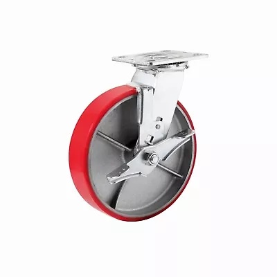 8 X 2  Heavy Duty Casters - Polyurethane Caster With Capacity Up To 1350-6000 LB • $144.80