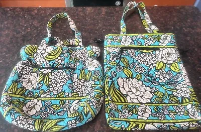 Vera Bradley Island Blooms Sweet Pleat Tote Quilted Shoulder And Laptop Bags • $19.99