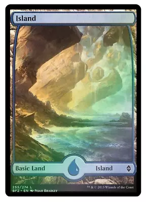 MTG Island (255) #255/274 Full Art Battle For Zendikar (BFZ) Foil - NM • $1.75