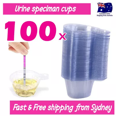 100 Urine Cups For Pregnancy Ovulation Tests Strips OPK HPT Kit Urine Cups Only • $13.95